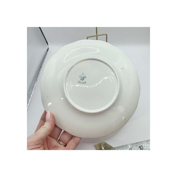 Antique Sevres France Pink And Blue Bathing Beauty Decorative Plate Edwardian - Picture 8 of 9